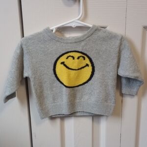 Gap kids Gray Smiley Face Kids Sweater